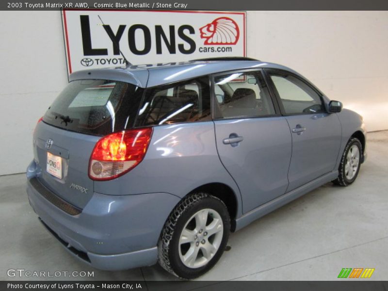Cosmic Blue Metallic / Stone Gray 2003 Toyota Matrix XR AWD