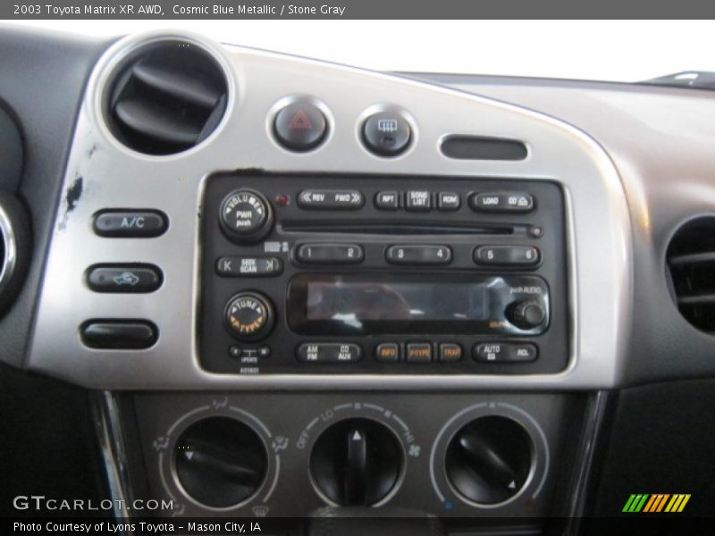 Cosmic Blue Metallic / Stone Gray 2003 Toyota Matrix XR AWD
