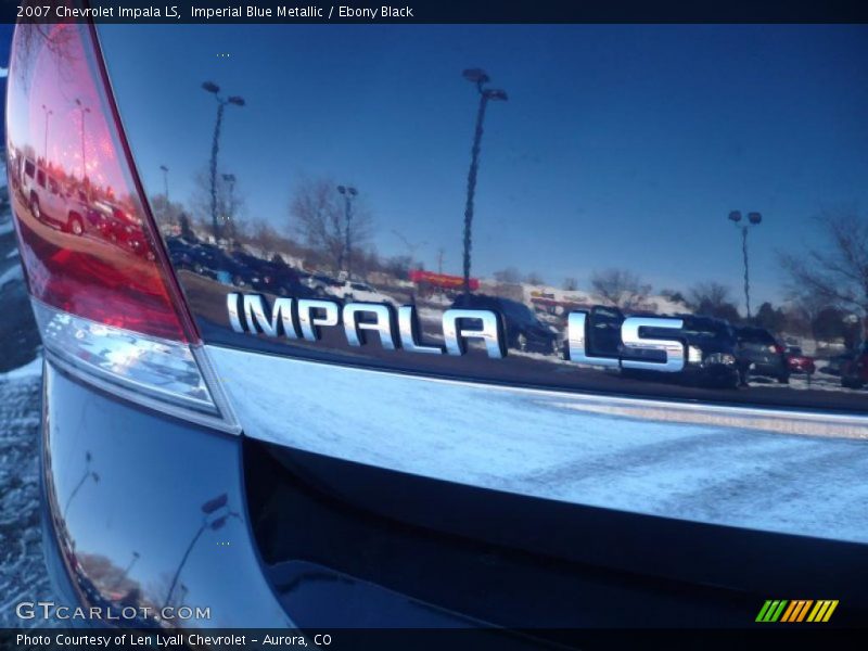 Imperial Blue Metallic / Ebony Black 2007 Chevrolet Impala LS