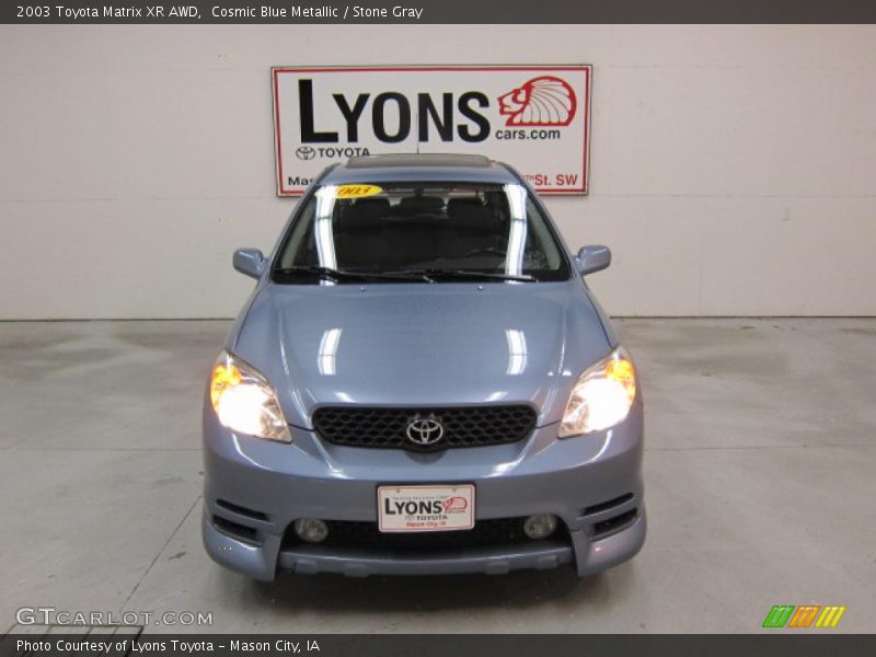 Cosmic Blue Metallic / Stone Gray 2003 Toyota Matrix XR AWD