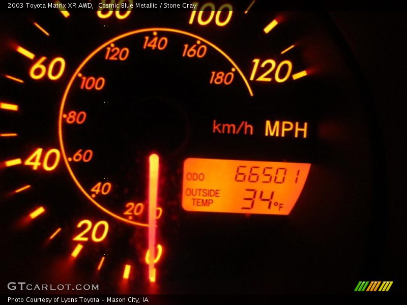 Cosmic Blue Metallic / Stone Gray 2003 Toyota Matrix XR AWD