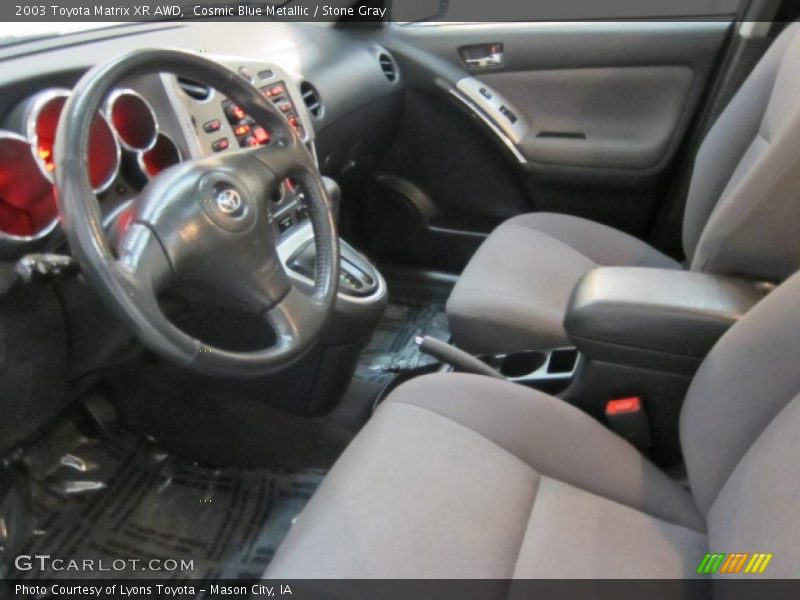 Cosmic Blue Metallic / Stone Gray 2003 Toyota Matrix XR AWD