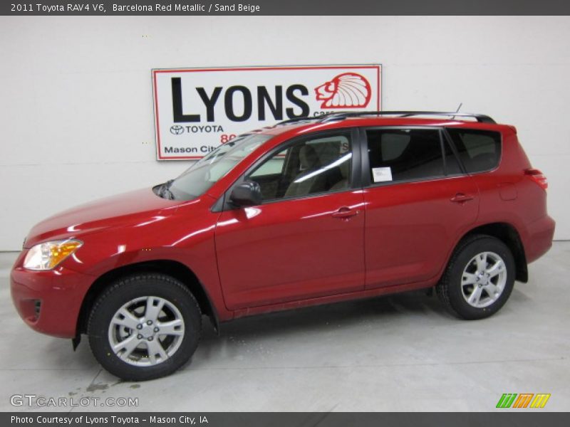 Barcelona Red Metallic / Sand Beige 2011 Toyota RAV4 V6