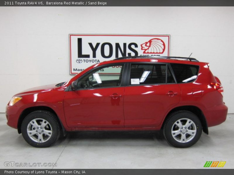 Barcelona Red Metallic / Sand Beige 2011 Toyota RAV4 V6
