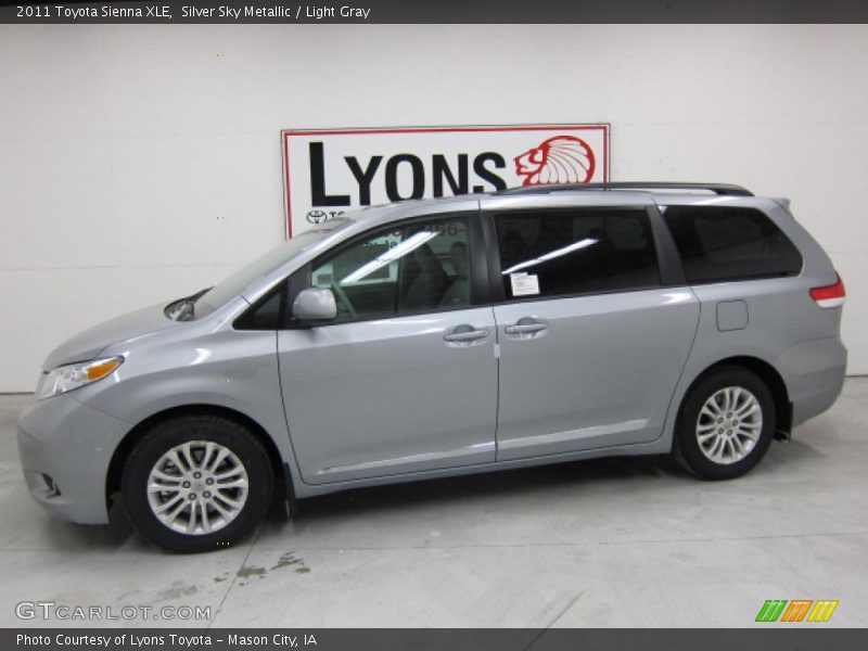 Silver Sky Metallic / Light Gray 2011 Toyota Sienna XLE
