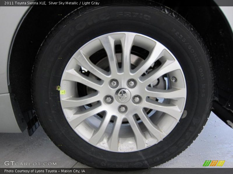 Silver Sky Metallic / Light Gray 2011 Toyota Sienna XLE