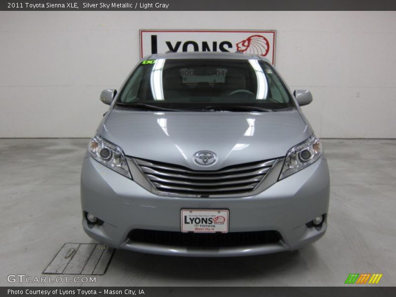 Silver Sky Metallic / Light Gray 2011 Toyota Sienna XLE