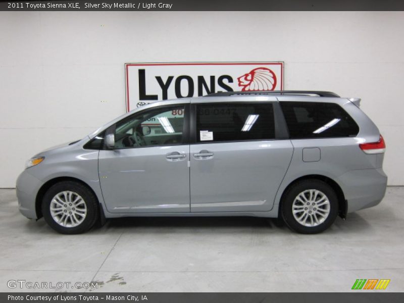 Silver Sky Metallic / Light Gray 2011 Toyota Sienna XLE