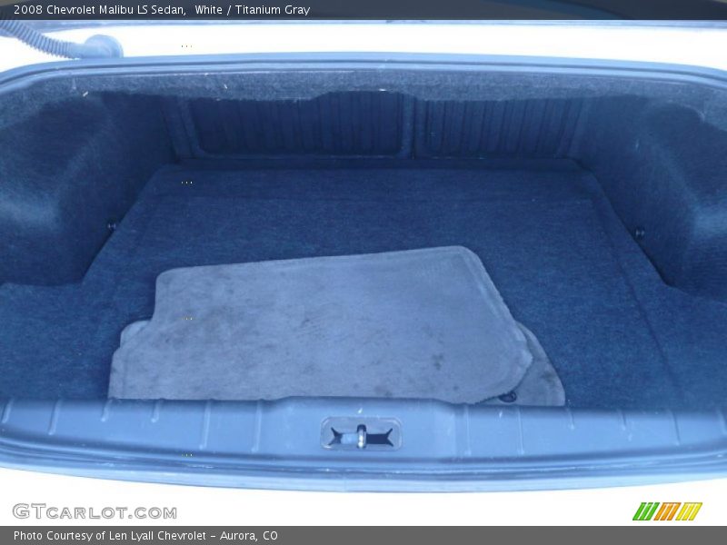 White / Titanium Gray 2008 Chevrolet Malibu LS Sedan