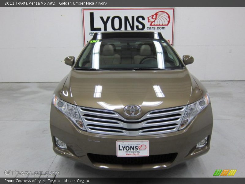 Golden Umber Mica / Ivory 2011 Toyota Venza V6 AWD