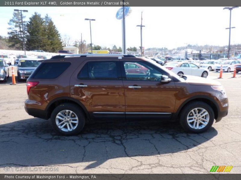 Golden Bronze Metallic / Charcoal Black 2011 Ford Explorer XLT 4WD