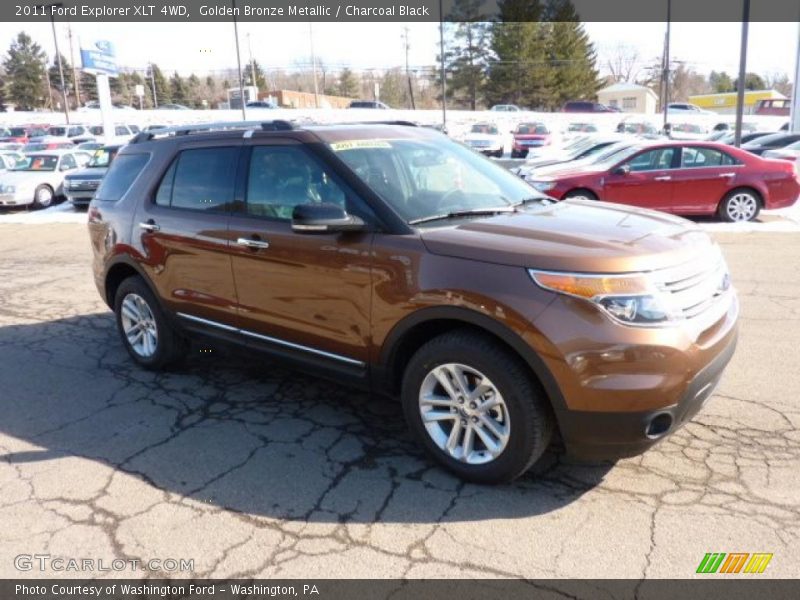 Golden Bronze Metallic / Charcoal Black 2011 Ford Explorer XLT 4WD