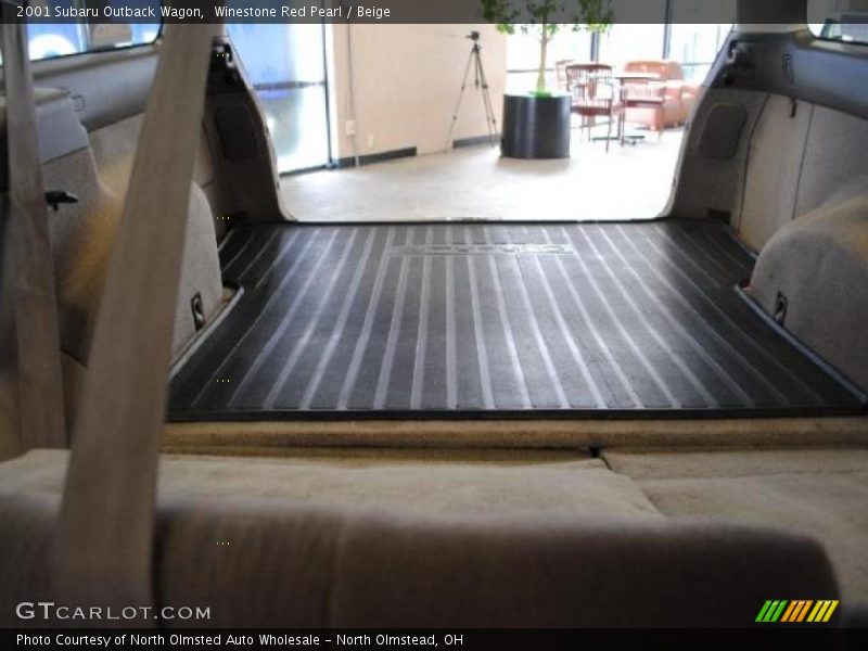 Winestone Red Pearl / Beige 2001 Subaru Outback Wagon