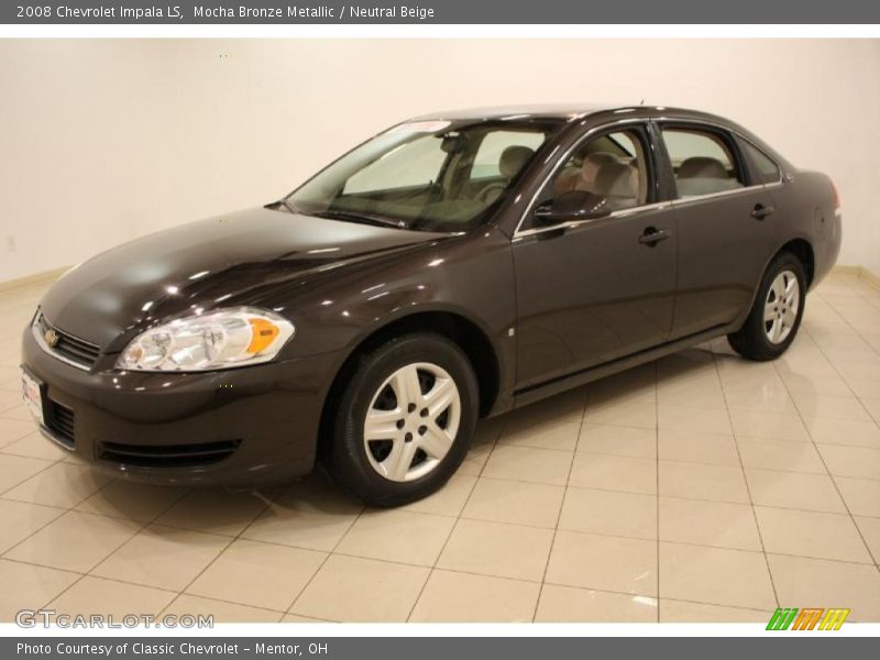 Mocha Bronze Metallic / Neutral Beige 2008 Chevrolet Impala LS