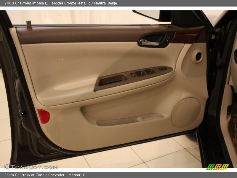 Mocha Bronze Metallic / Neutral Beige 2008 Chevrolet Impala LS