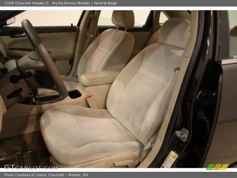 Mocha Bronze Metallic / Neutral Beige 2008 Chevrolet Impala LS