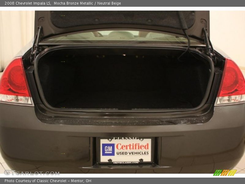 Mocha Bronze Metallic / Neutral Beige 2008 Chevrolet Impala LS