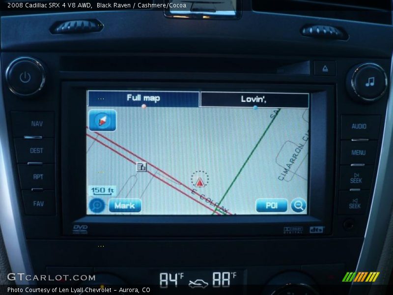 Navigation of 2008 SRX 4 V8 AWD