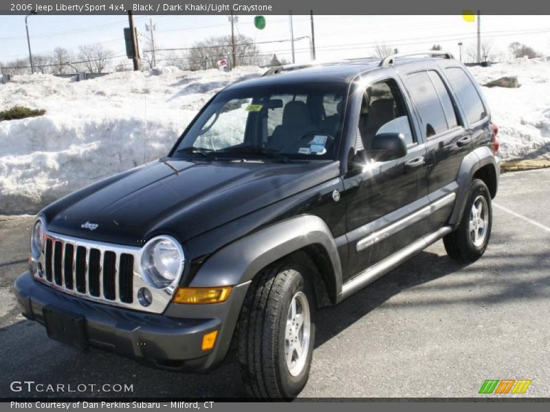 Black / Dark Khaki/Light Graystone 2006 Jeep Liberty Sport 4x4