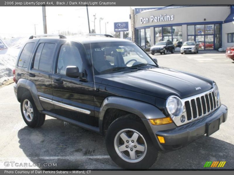 Black / Dark Khaki/Light Graystone 2006 Jeep Liberty Sport 4x4