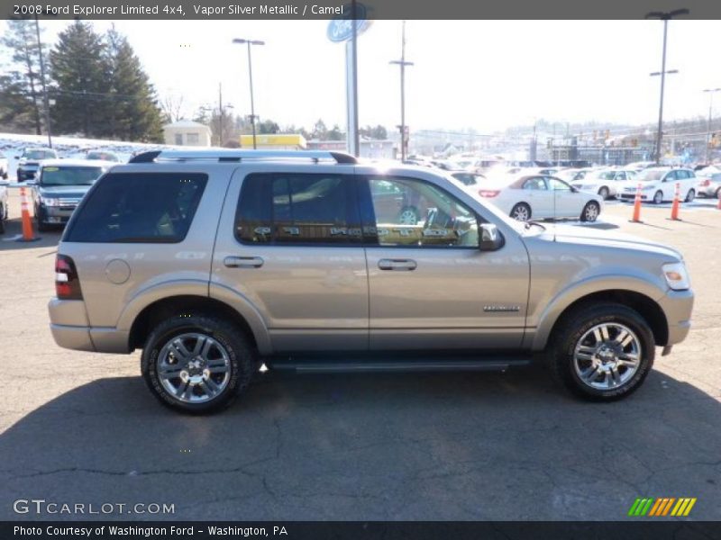 Vapor Silver Metallic / Camel 2008 Ford Explorer Limited 4x4