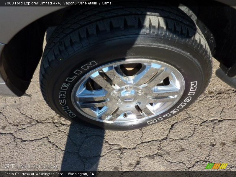 Vapor Silver Metallic / Camel 2008 Ford Explorer Limited 4x4