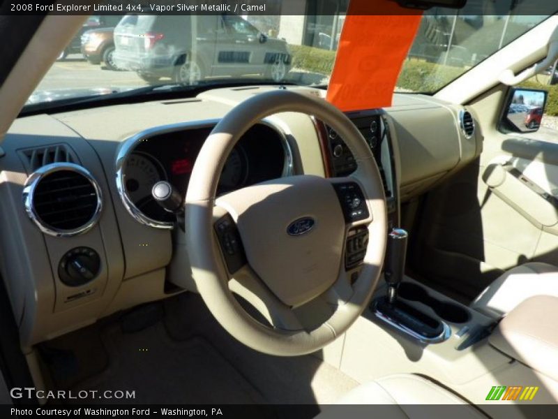 Vapor Silver Metallic / Camel 2008 Ford Explorer Limited 4x4