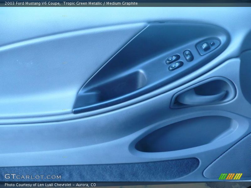 Tropic Green Metallic / Medium Graphite 2003 Ford Mustang V6 Coupe