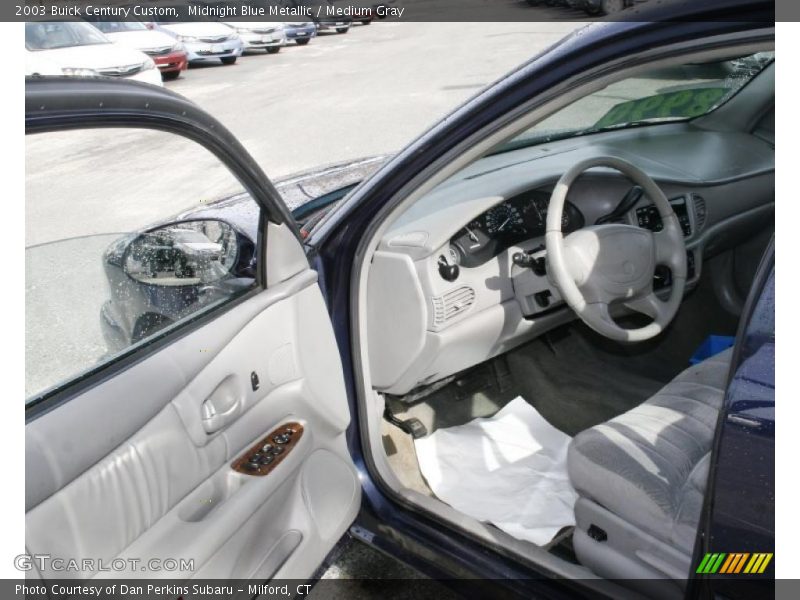 Midnight Blue Metallic / Medium Gray 2003 Buick Century Custom