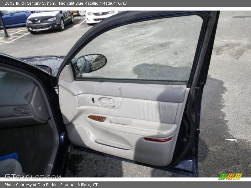 Midnight Blue Metallic / Medium Gray 2003 Buick Century Custom