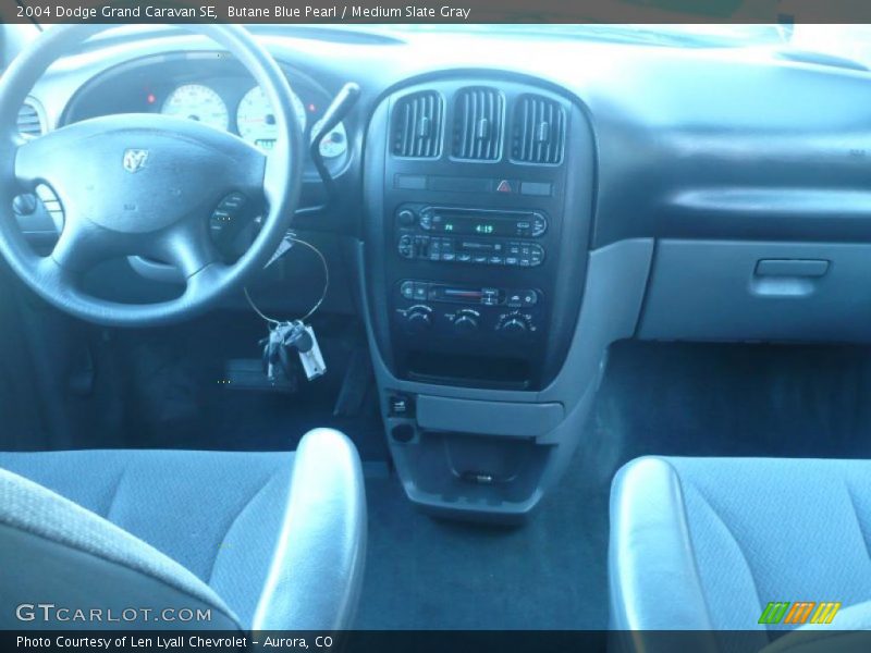Butane Blue Pearl / Medium Slate Gray 2004 Dodge Grand Caravan SE