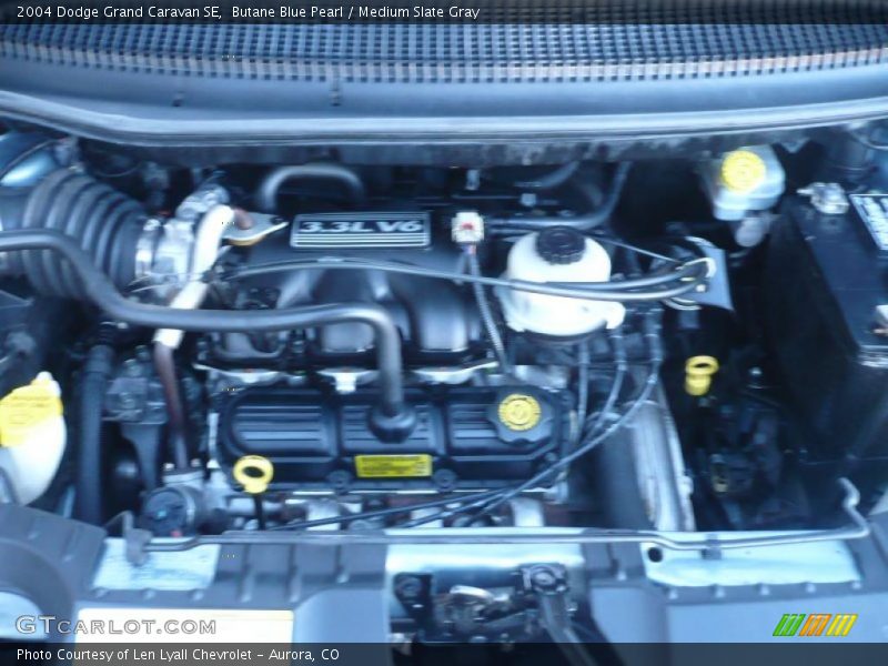 Butane Blue Pearl / Medium Slate Gray 2004 Dodge Grand Caravan SE