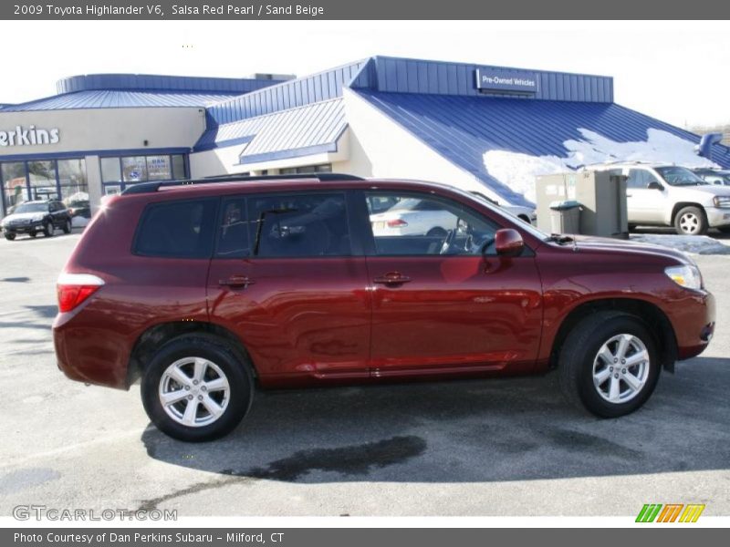 Salsa Red Pearl / Sand Beige 2009 Toyota Highlander V6