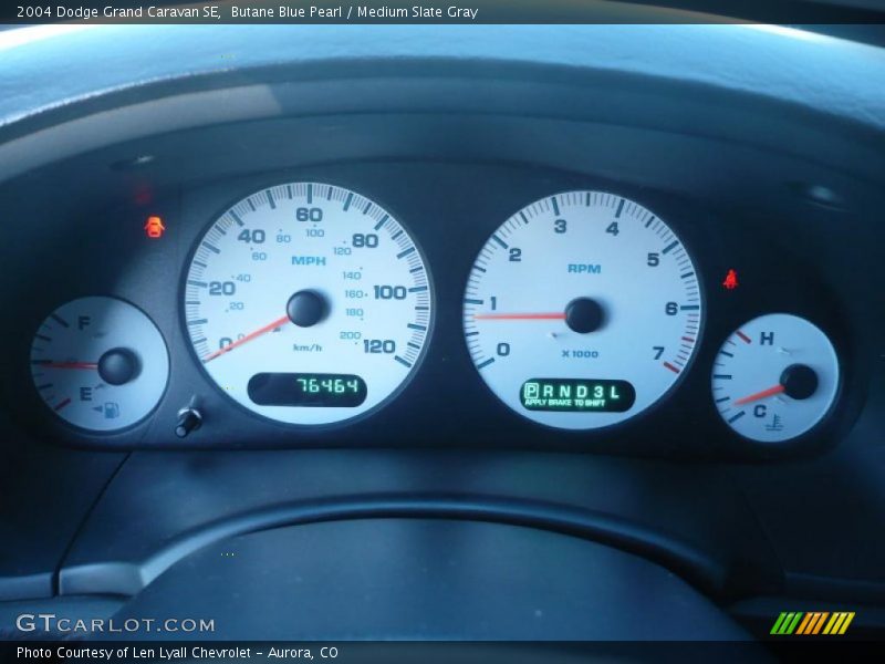 Butane Blue Pearl / Medium Slate Gray 2004 Dodge Grand Caravan SE