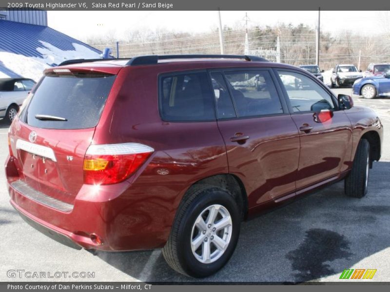 Salsa Red Pearl / Sand Beige 2009 Toyota Highlander V6