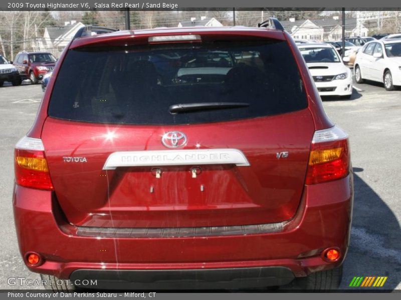 Salsa Red Pearl / Sand Beige 2009 Toyota Highlander V6