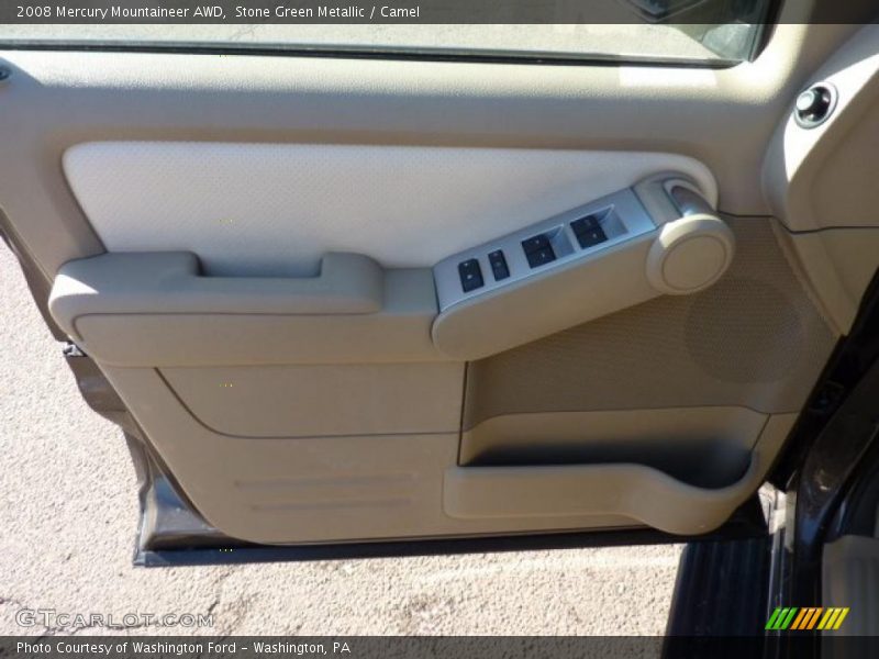 Stone Green Metallic / Camel 2008 Mercury Mountaineer AWD