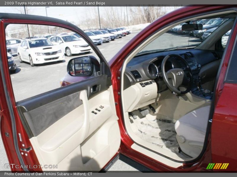 Salsa Red Pearl / Sand Beige 2009 Toyota Highlander V6