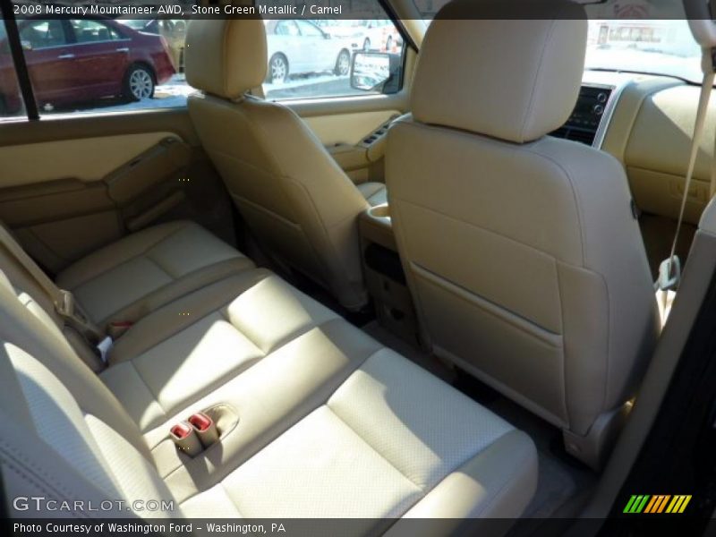 Stone Green Metallic / Camel 2008 Mercury Mountaineer AWD