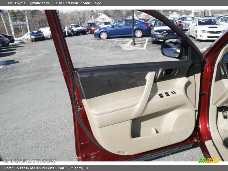 Salsa Red Pearl / Sand Beige 2009 Toyota Highlander V6