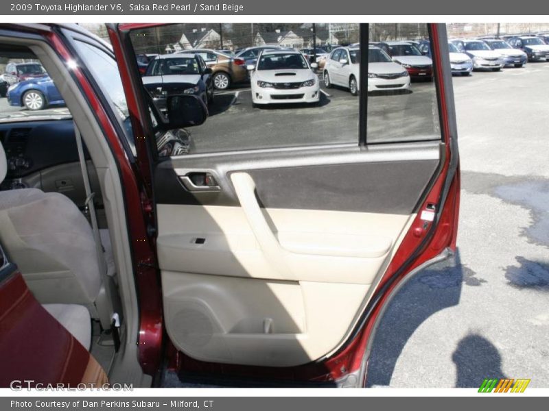 Salsa Red Pearl / Sand Beige 2009 Toyota Highlander V6