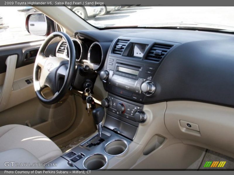 Salsa Red Pearl / Sand Beige 2009 Toyota Highlander V6