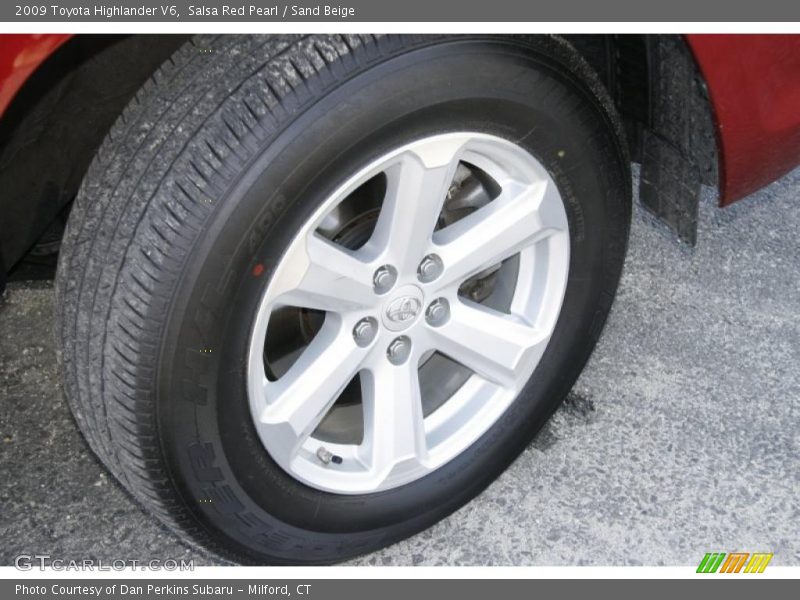 Salsa Red Pearl / Sand Beige 2009 Toyota Highlander V6