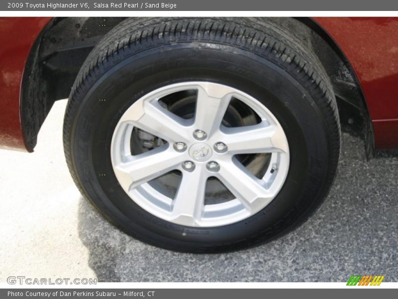 Salsa Red Pearl / Sand Beige 2009 Toyota Highlander V6