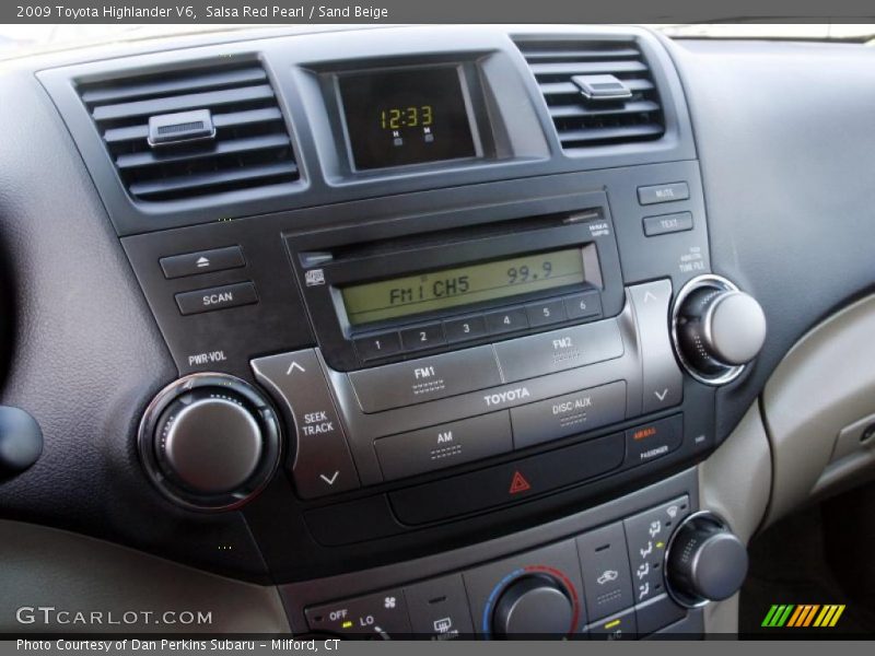 Salsa Red Pearl / Sand Beige 2009 Toyota Highlander V6