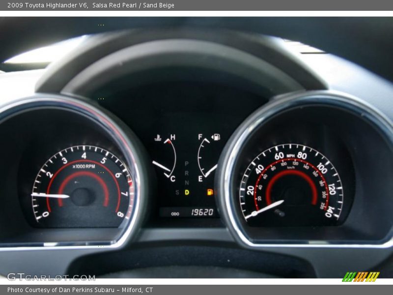 Salsa Red Pearl / Sand Beige 2009 Toyota Highlander V6