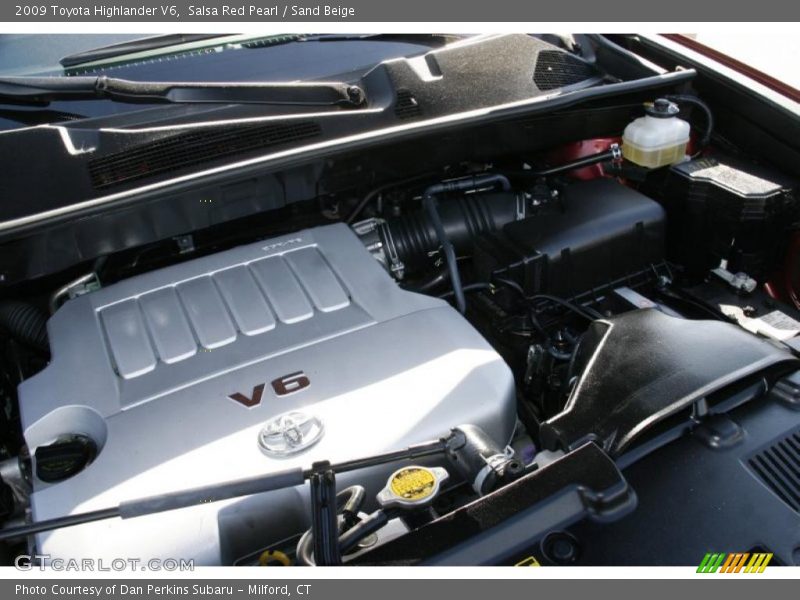 Salsa Red Pearl / Sand Beige 2009 Toyota Highlander V6