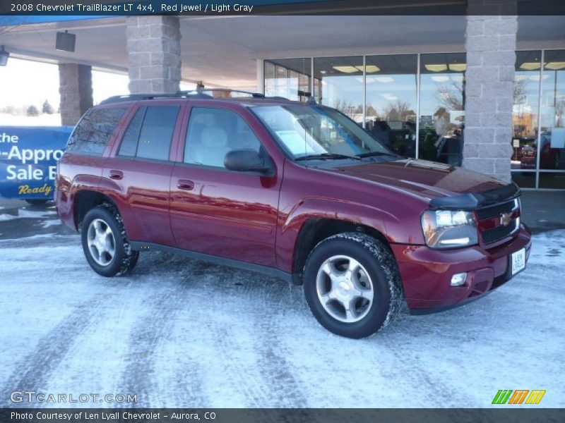 Red Jewel / Light Gray 2008 Chevrolet TrailBlazer LT 4x4