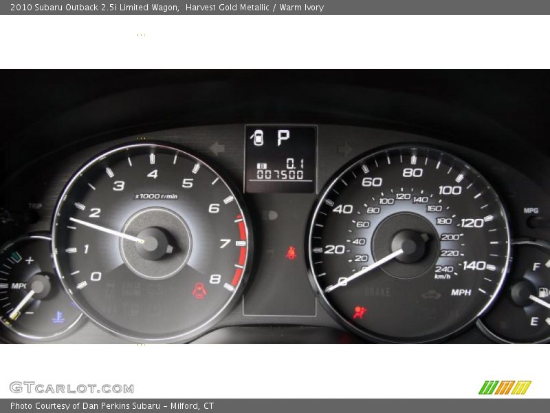  2010 Outback 2.5i Limited Wagon 2.5i Limited Wagon Gauges