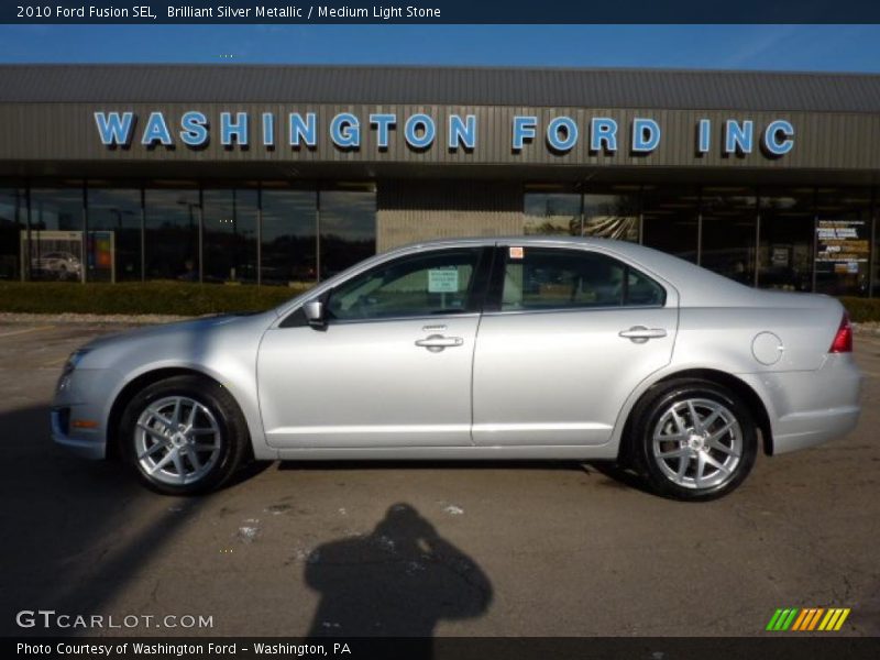 Brilliant Silver Metallic / Medium Light Stone 2010 Ford Fusion SEL
